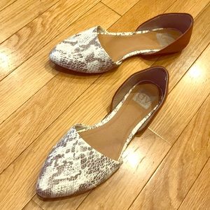 DV by Dolce Vita Leather D’Orsay Flats (Sz 8.5)